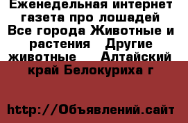 Еженедельная интернет - газета про лошадей - Все города Животные и растения » Другие животные   . Алтайский край,Белокуриха г.